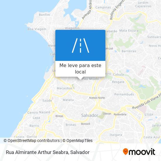 Rua Almirante Arthur Seabra mapa