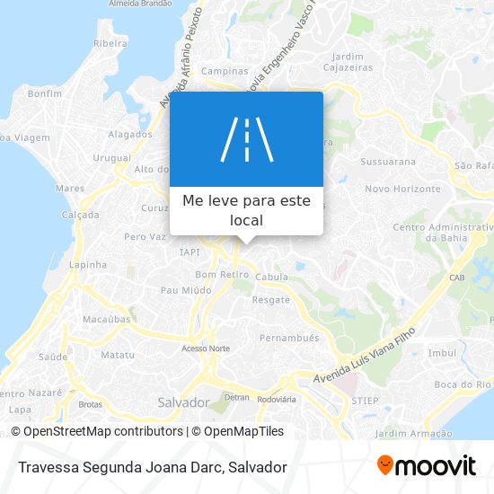 Travessa Segunda Joana Darc mapa