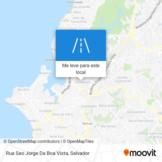 Rua Sao Jorge Da Boa Vista mapa