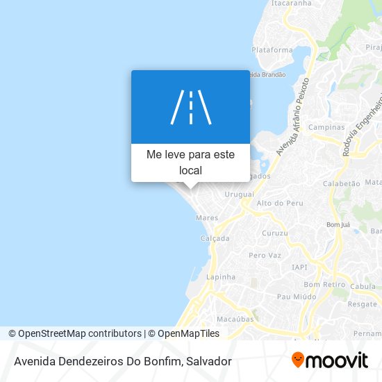 Avenida Dendezeiros Do Bonfim mapa