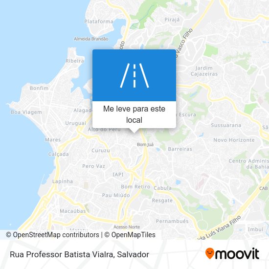 Rua Professor Batista Vialra mapa