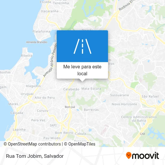 Rua Tom Jobim mapa