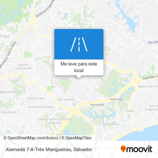 Alameda 7-A-Três Mangueiras mapa