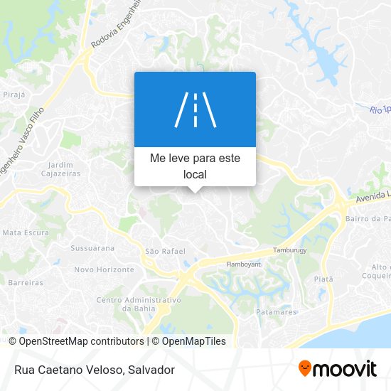 Rua Caetano Veloso mapa