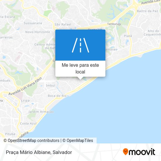 Praça Mário Albiane mapa