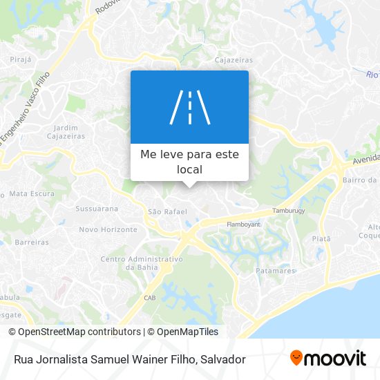 Rua Jornalista Samuel Wainer Filho mapa