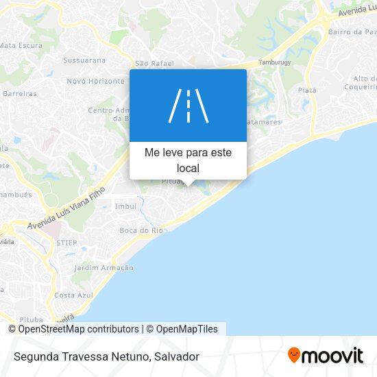 Segunda Travessa Netuno mapa