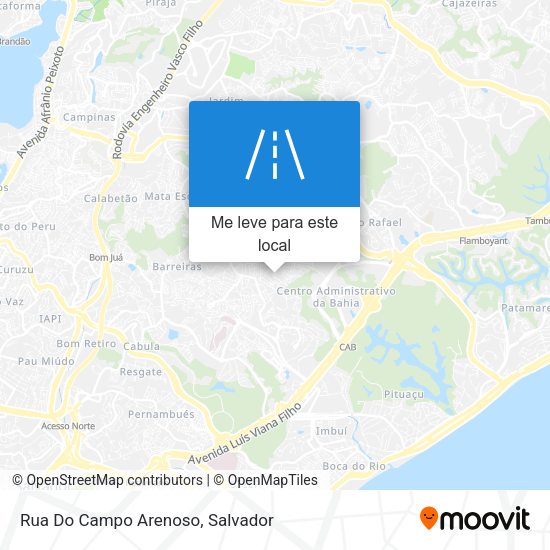 Rua Do Campo Arenoso mapa