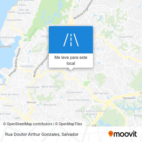 Rua Doutor Arthur Gonzales mapa