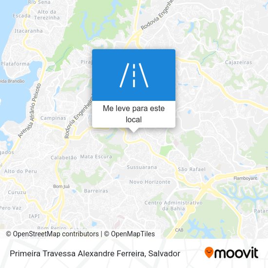 Primeira Travessa Alexandre Ferreira mapa