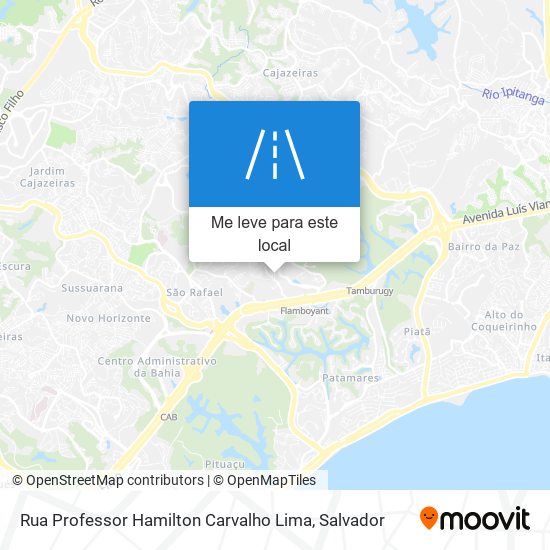 Rua Professor Hamilton Carvalho Lima mapa