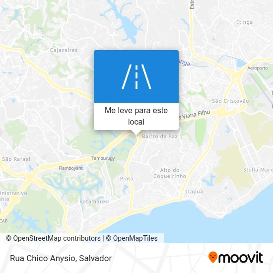 Rua Chico Anysio mapa