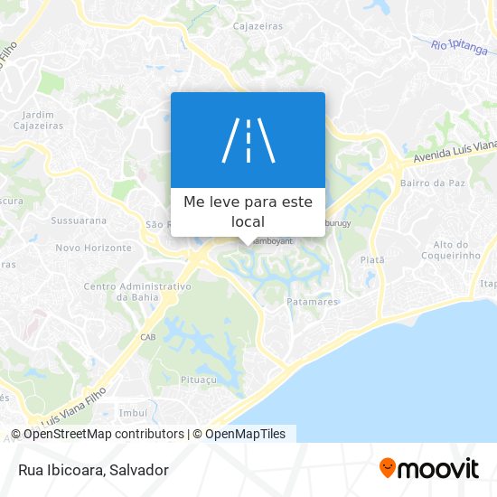 Rua Ibicoara mapa