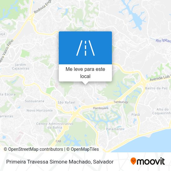 Primeira Travessa Simone Machado mapa