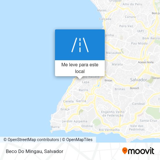 Beco Do Mingau mapa