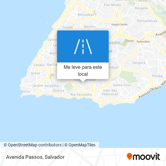 Avenida Passos mapa