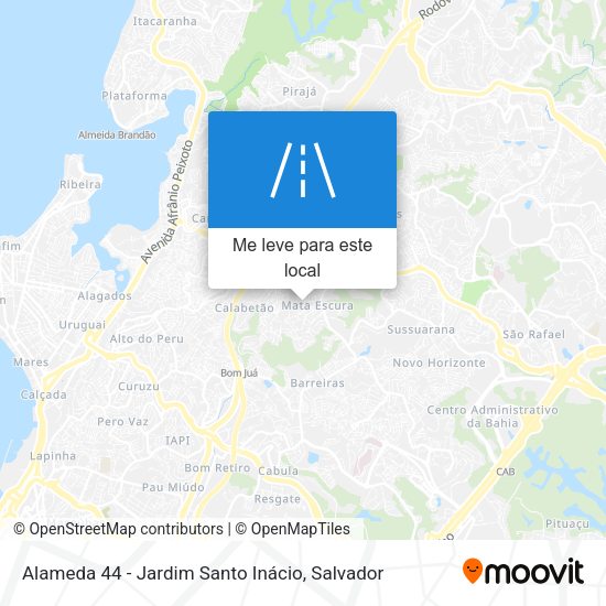 Alameda 44 - Jardim Santo Inácio mapa