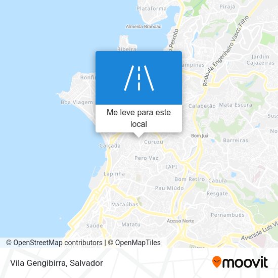Vila Gengibirra mapa