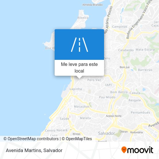 Avenida Martins mapa