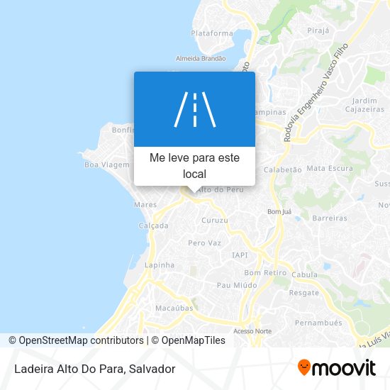 Ladeira Alto Do Para mapa