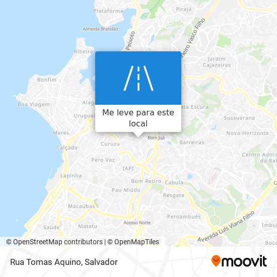 Rua Tomas Aquino mapa