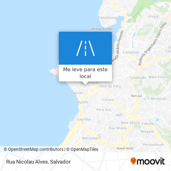 Rua Nicolau Alves mapa