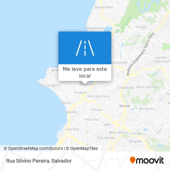 Rua Silvino Pereira mapa