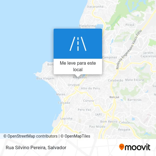 Rua Silvino Pereira mapa