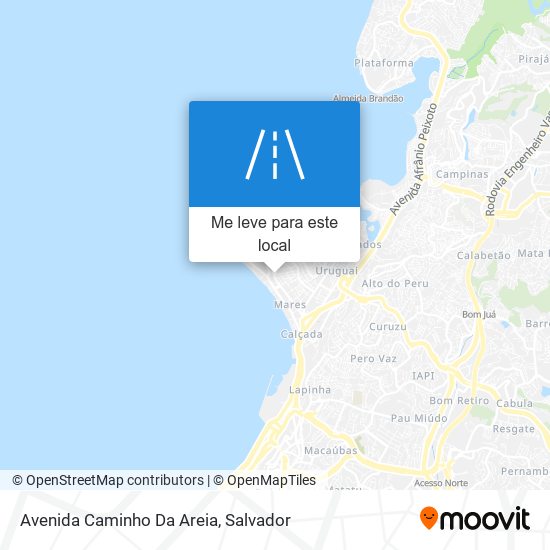 Avenida Caminho Da Areia mapa