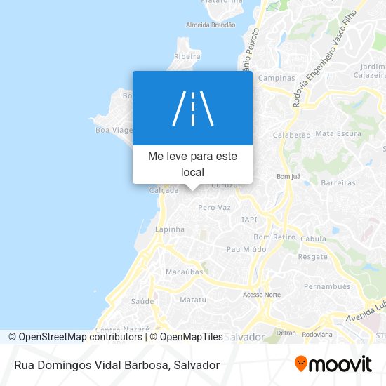 Rua Domingos Vidal Barbosa mapa