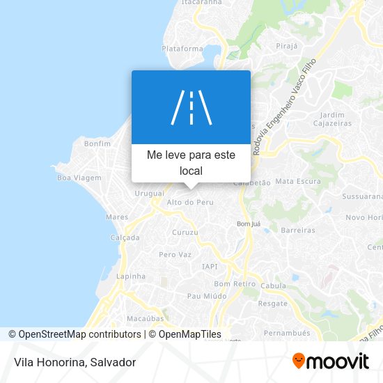 Vila Honorina mapa