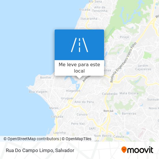 Rua Do Campo Limpo mapa