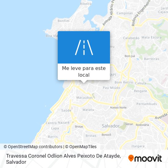 Travessa Coronel Odlion Alves Peixoto De Atayde mapa