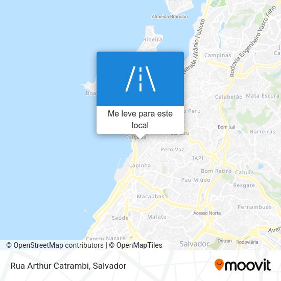 Rua Arthur Catrambi mapa