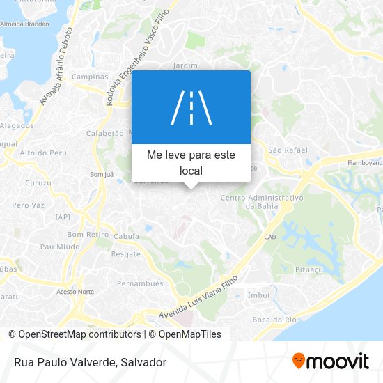 Rua Paulo Valverde mapa