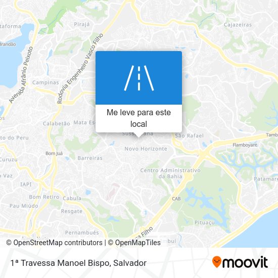 1ª Travessa Manoel Bispo mapa