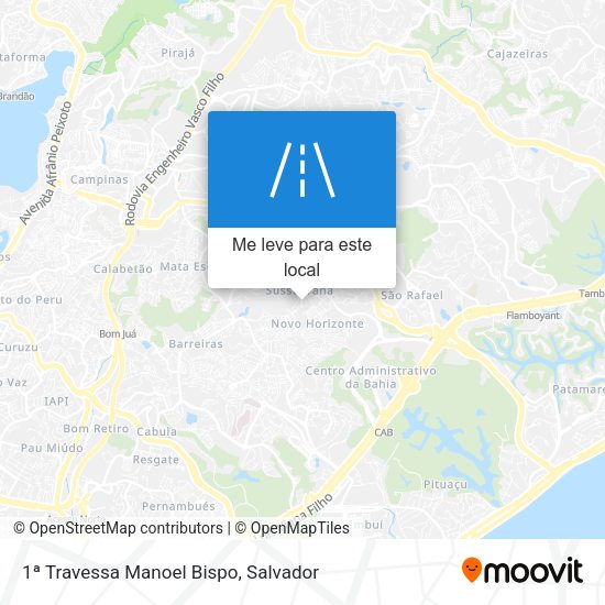 1ª Travessa Manoel Bispo mapa