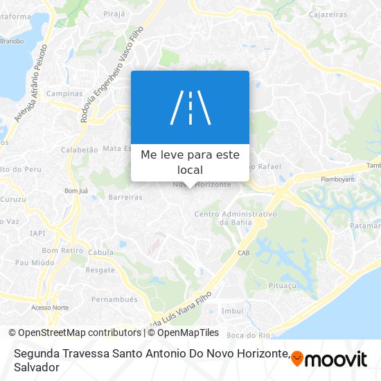 Segunda Travessa Santo Antonio Do Novo Horizonte mapa
