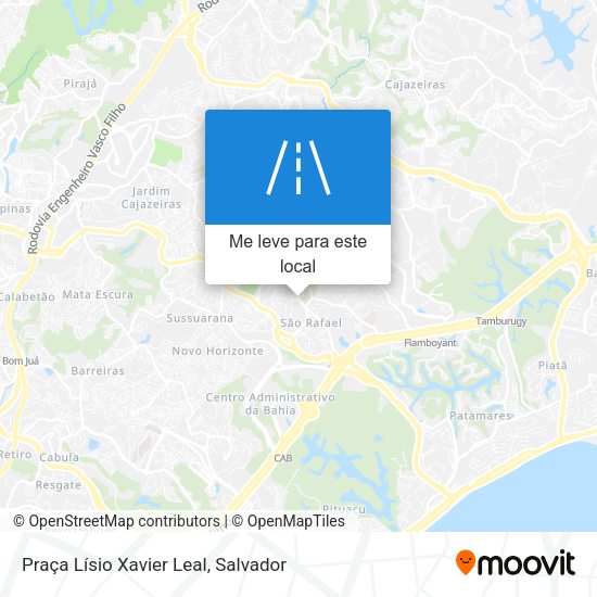 Praça Lísio Xavier Leal mapa