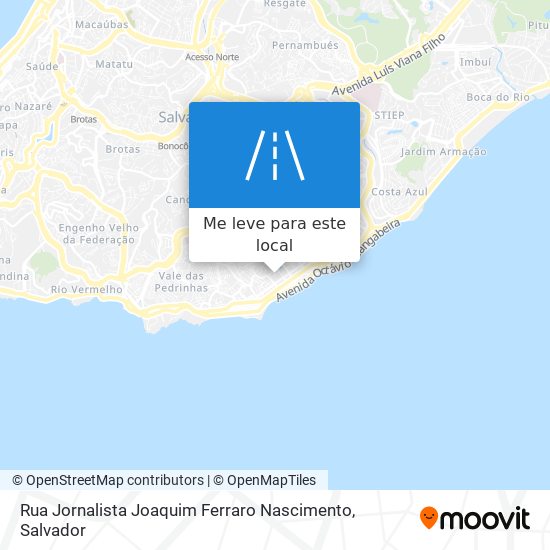 Rua Jornalista Joaquim Ferraro Nascimento mapa