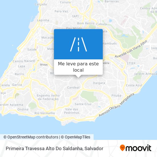 Primeira Travessa Alto Do Saldanha mapa