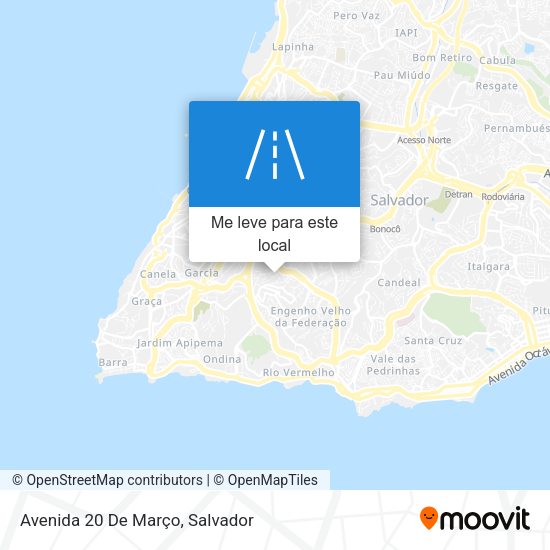 Avenida 20 De Março mapa