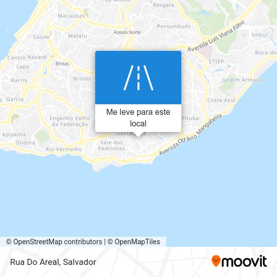 Rua Do Areal mapa