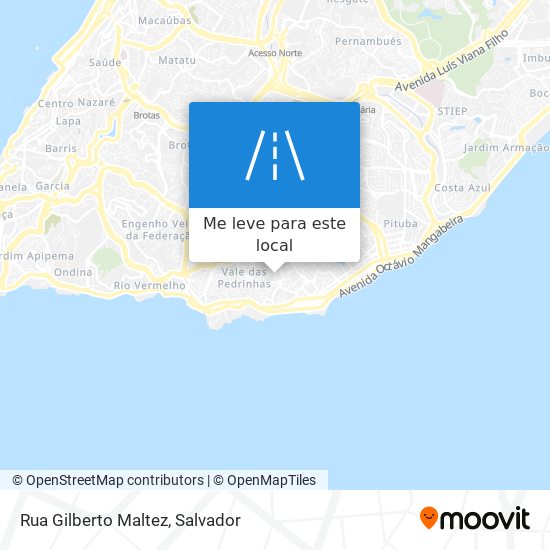 Rua Gilberto Maltez mapa