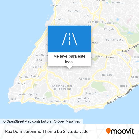 Rua Dom Jerônimo Thomé Da Silva mapa