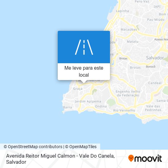 Avenida Reitor Miguel Calmon - Vale Do Canela mapa