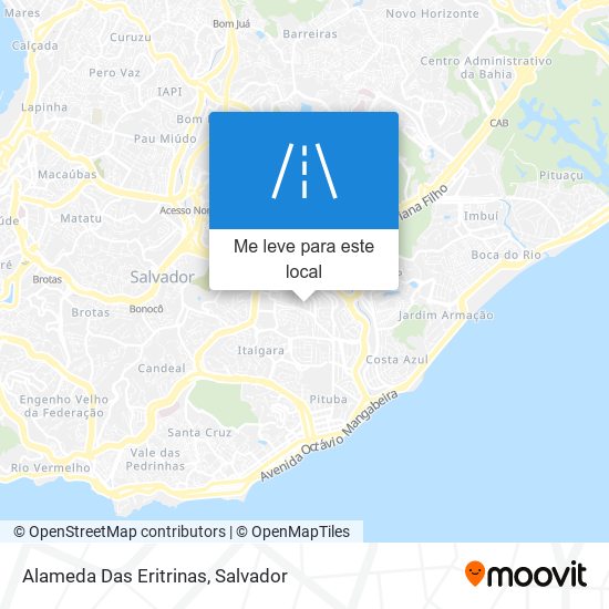Alameda Das Eritrinas mapa
