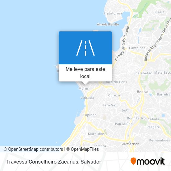 Travessa Conselheiro Zacarias mapa