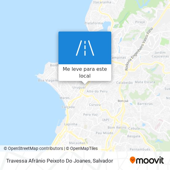 Travessa Afrânio Peixoto Do Joanes mapa