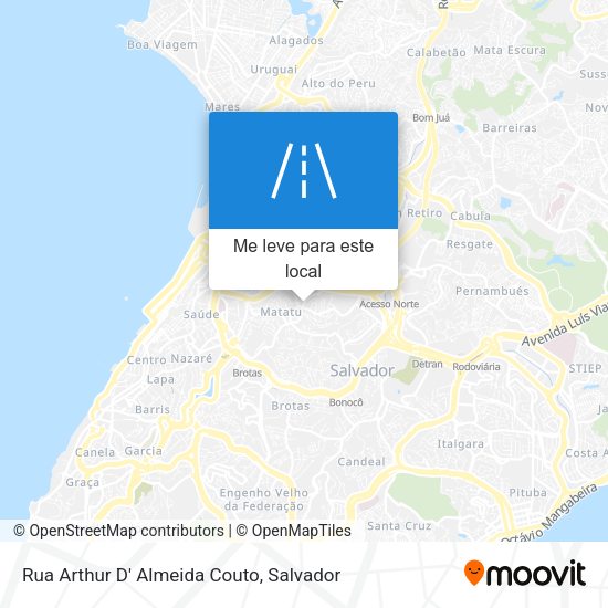 Rua Arthur D' Almeida Couto mapa